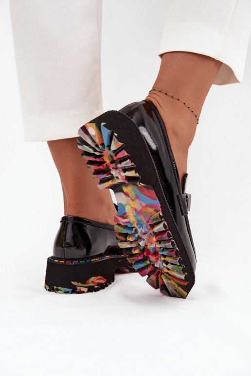 apavi sieviešu mokasīni Z Laquej Skóry Artiker 57C0070 Melns apavi sieviešu mokasīni Z Laquej Skóry Artiker 57C0070 Melns