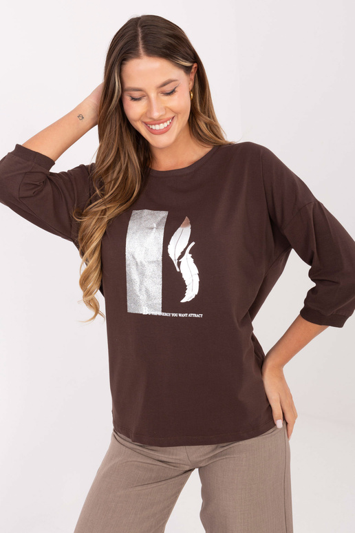 Blūze tumši brūnā krāsā