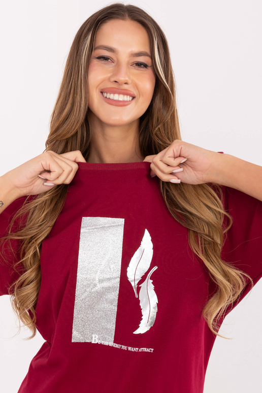 Ķiršu krāsas blūze