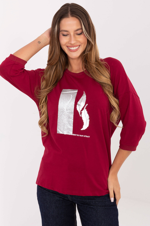 Ķiršu krāsas blūze