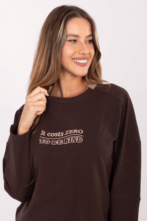 Tumši brūna blūze