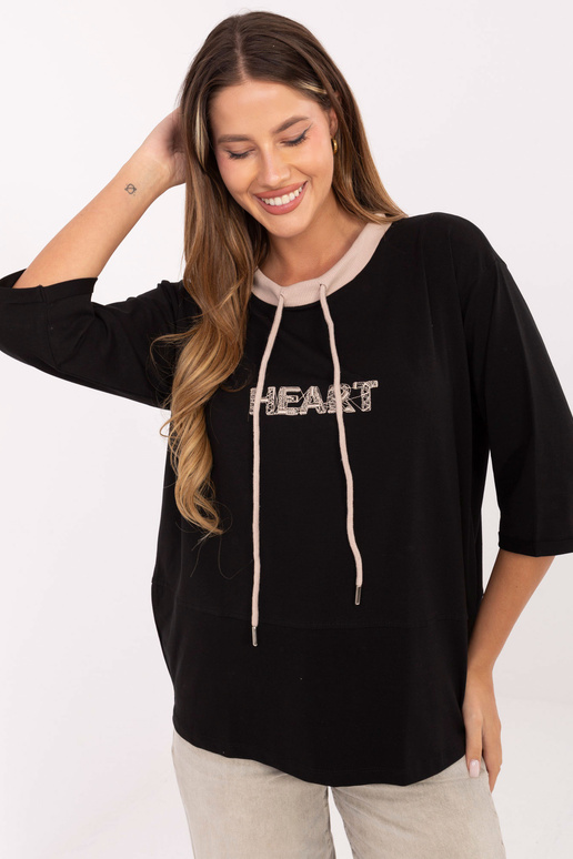 Blūze melnā krāsā