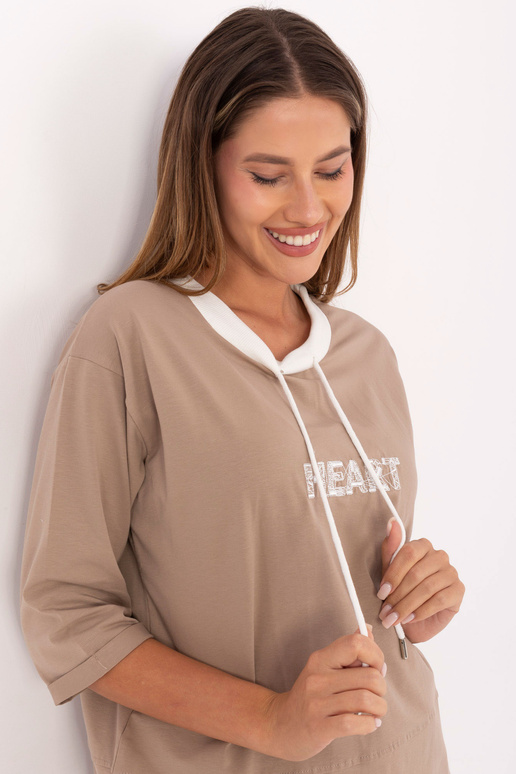 Blūze tumši smilšu krāsā