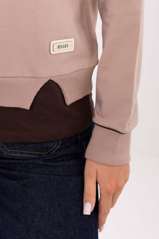 Tumši smilšu krāsas blūze