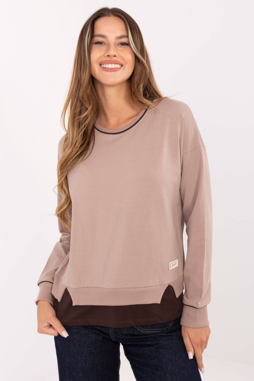 Tumši smilšu krāsas blūze