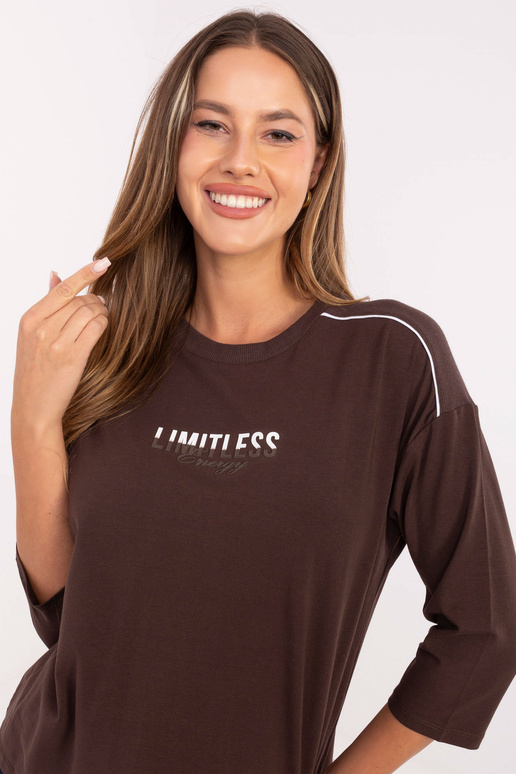 Tumši brūna blūze