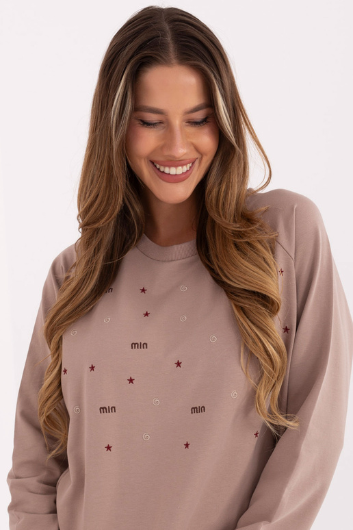 Tumši smilšu krāsas blūze