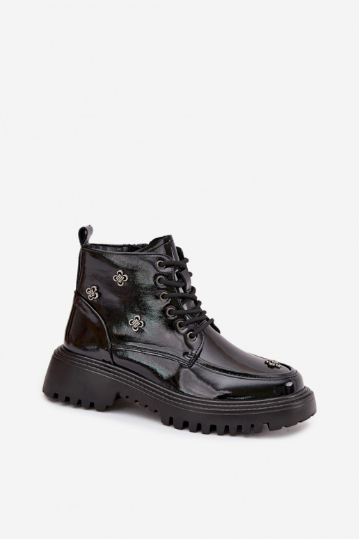   siltināti Sieviešu puszābaki  Laque Artiker 57C0345 Melns