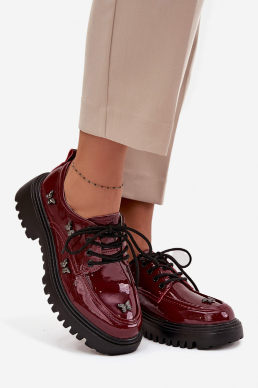 Laque   apavi  Z Przypinkami Artiker 57C0336 bordo krāsas