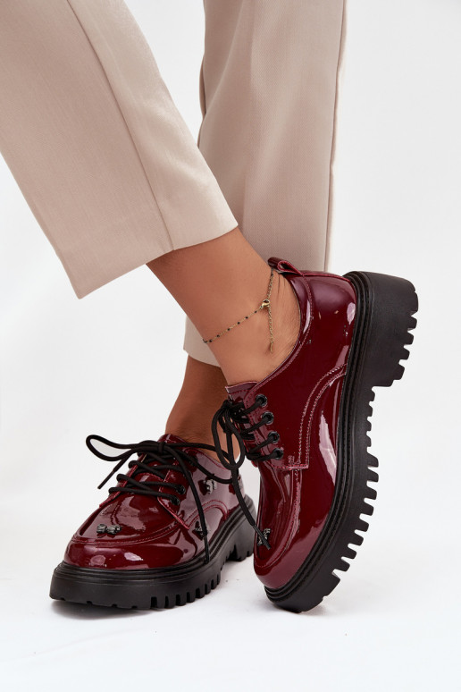 Laque   apavi  Z Przypinkami Artiker 57C0336 bordo krāsas