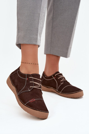   apavi  Z Przeszyciami Artiker 57C2114 brūnas krāsas 2