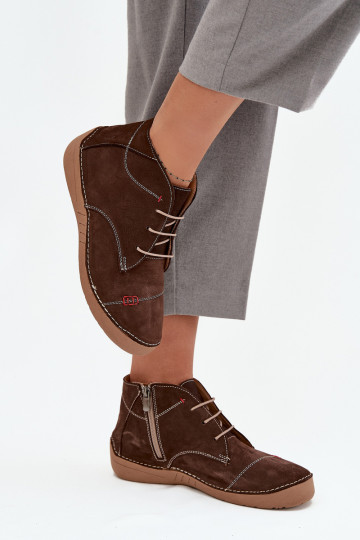   apavi  Z Przeszyciami  Artiker 57C2117 brūnas krāsas