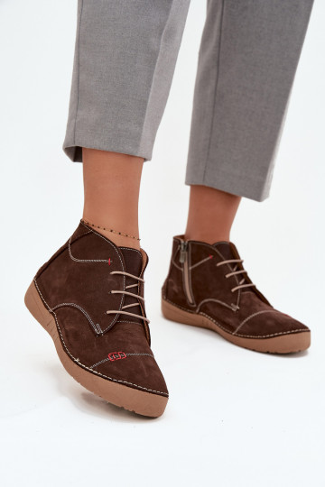   apavi  Z Przeszyciami  Artiker 57C2117 brūnas krāsas 2