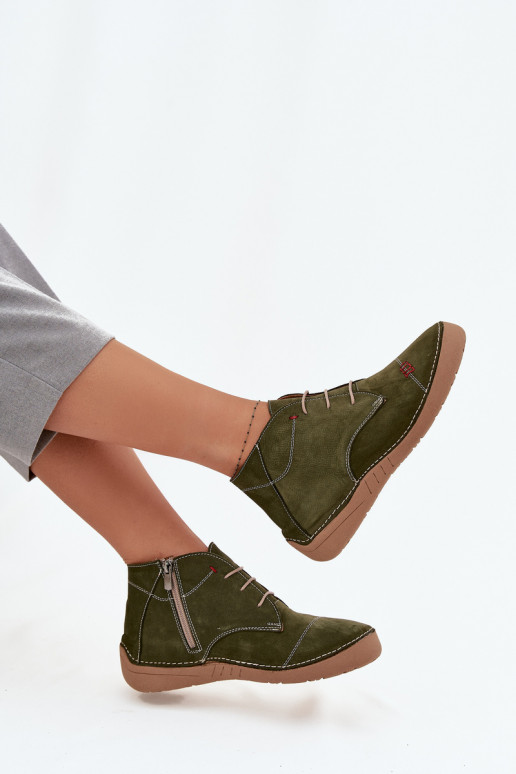 apavi  Z Przeszyciami  Artiker 57C2119 Zaļas krāsas   apavi  Z Przeszyciami  Artiker 57C2119 Zaļas krāsas