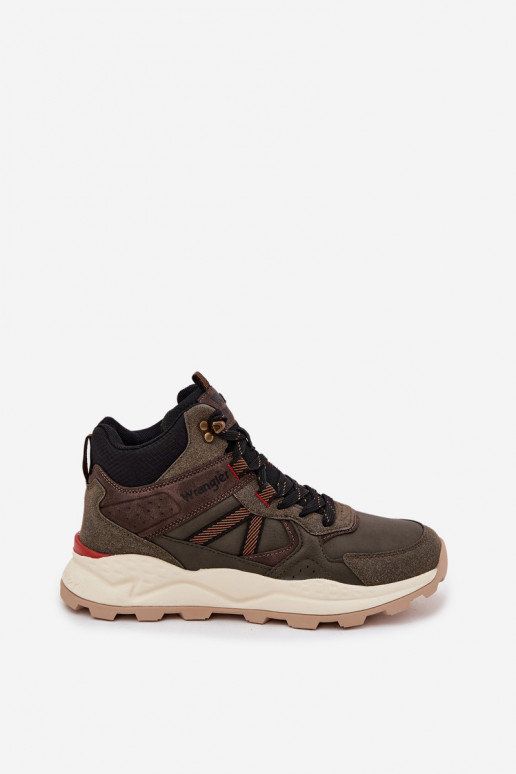 pārgājienu zābaki  WRANGLER WEST MEN MID 20253027 haki krāsas