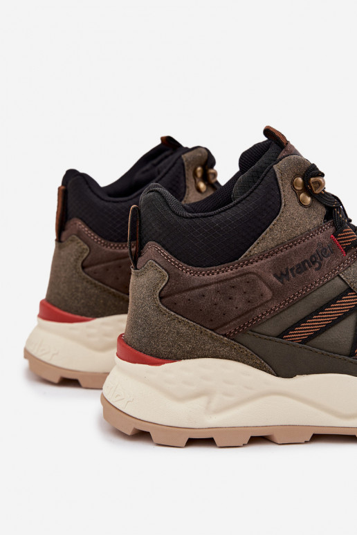 pārgājienu zābaki  WRANGLER WEST MEN MID 20253027 haki krāsas