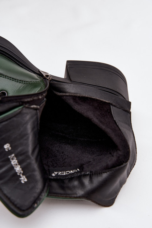 Sieviešu puszābaki  siltināti Vinceza 39950 haki krāsas