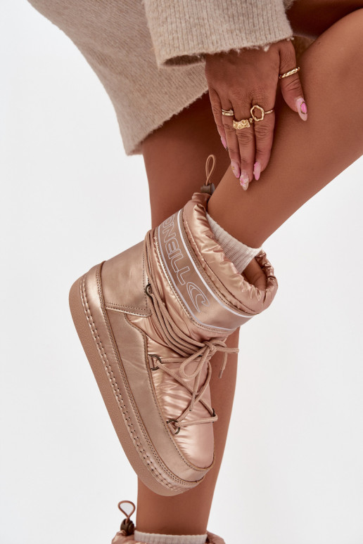 sniega apavi  ar stilīgām detaļām O'NEILL LISA WOMEN HIGH 90253012.99U Zelta krāsas