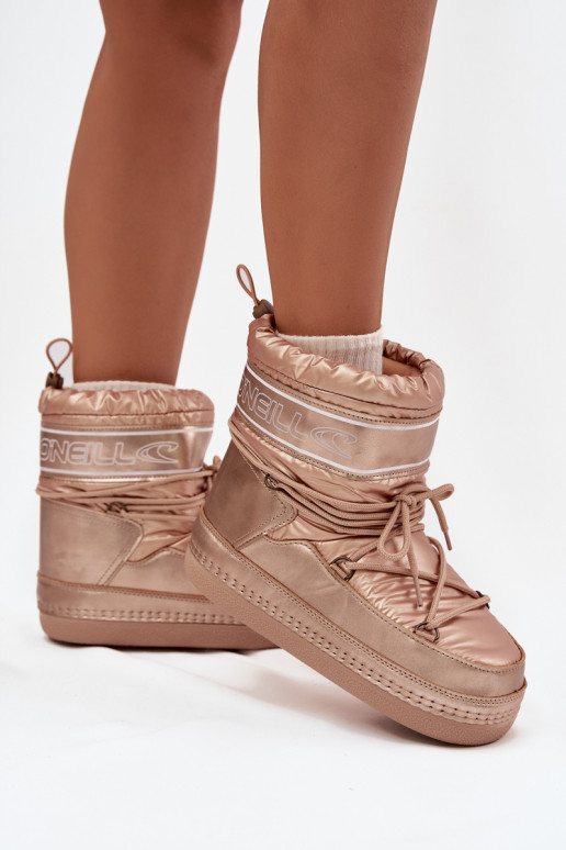 sniega apavi  ar stilīgām detaļām O'NEILL LISA WOMEN HIGH 90253012.99U Zelta krāsas