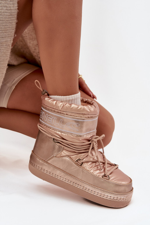 sniega apavi  ar stilīgām detaļām O'NEILL LISA WOMEN HIGH 90253012.99U Zelta krāsas