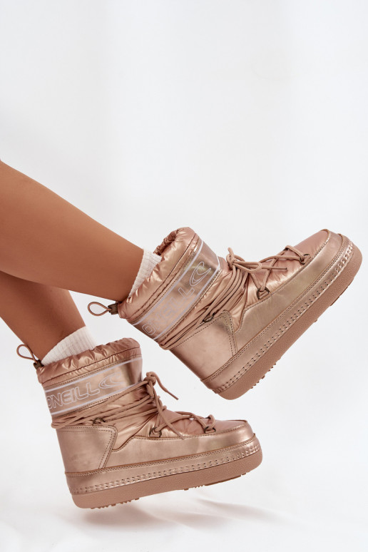 sniega apavi  ar stilīgām detaļām O'NEILL LISA WOMEN HIGH 90253012.99U Zelta krāsas