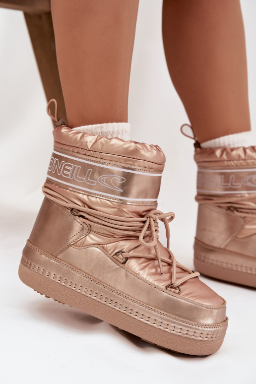 sniega apavi  ar stilīgām detaļām O'NEILL LISA WOMEN HIGH 90253012.99U Zelta krāsas