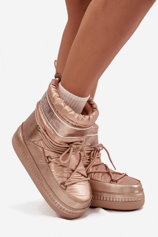 sniega apavi  ar stilīgām detaļām O'NEILL LISA WOMEN HIGH 90253012.99U Zelta krāsas