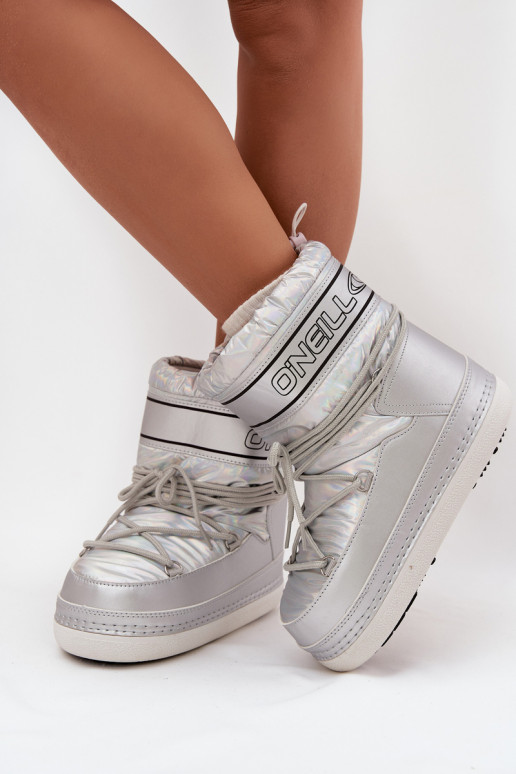sniega apavi  ar stilīgām detaļām O'NEILL LISA WOMEN HIGH 90253012.99S Sudraba krāsas