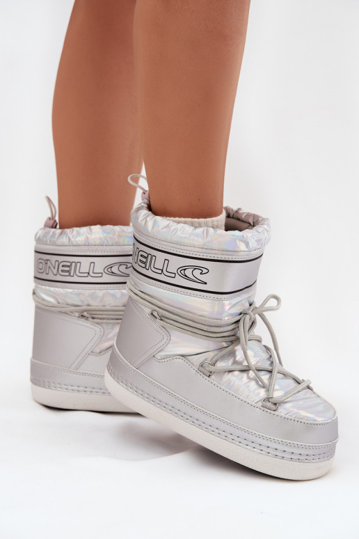 sniega apavi  ar stilīgām detaļām O'NEILL LISA WOMEN HIGH 90253012.99S Sudraba krāsas