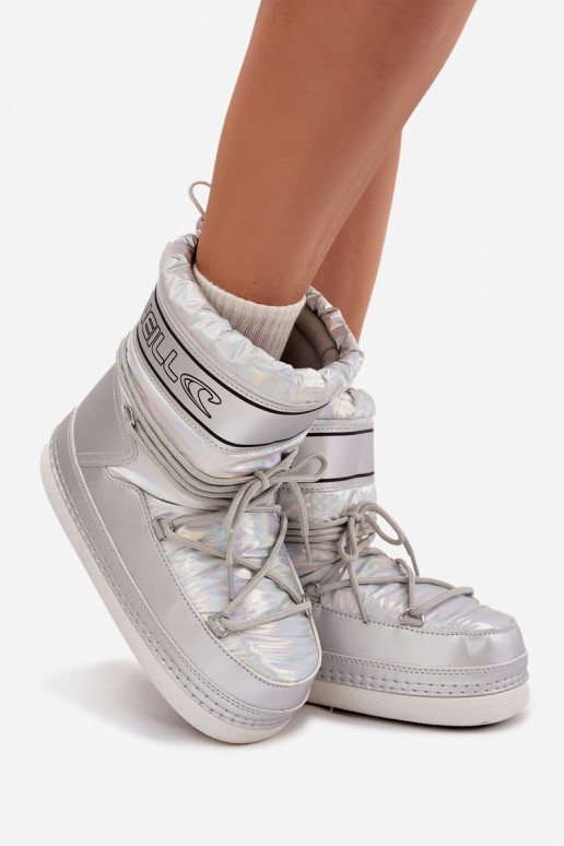 sniega apavi  ar stilīgām detaļām O'NEILL LISA WOMEN HIGH 90253012.99S Sudraba krāsas