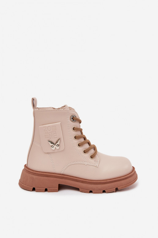 siltināti Sieviešu puszābaki Bērnu apavi  smilšu krāsas Alverina