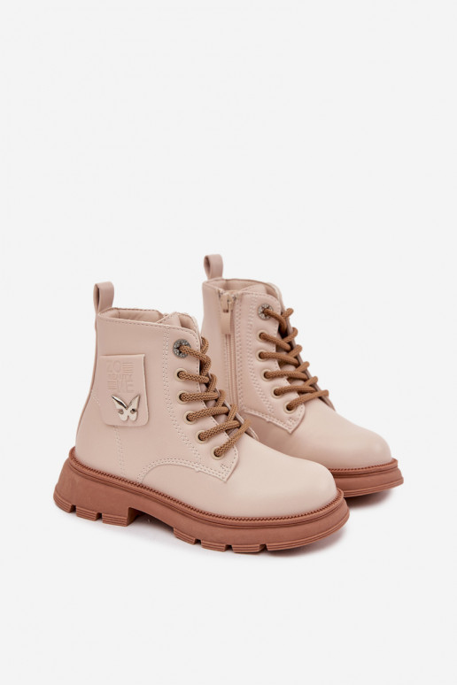 siltināti Sieviešu puszābaki Bērnu apavi  smilšu krāsas Alverina