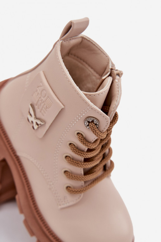 siltināti Sieviešu puszābaki Bērnu apavi  smilšu krāsas Alverina