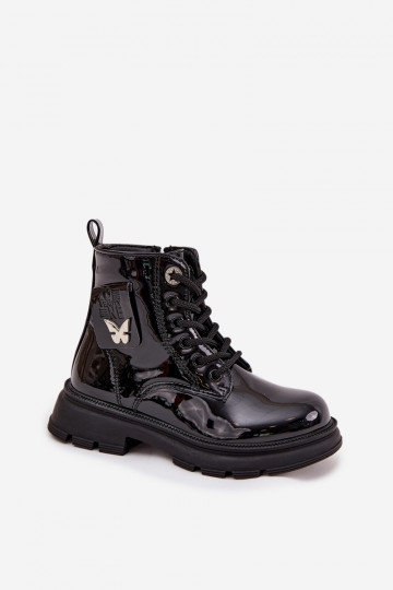 siltināti Sieviešu puszābaki Bērnu apavi  Laque Melns Alverina