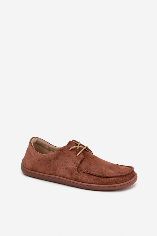 apavi  Typu Barefoot Z Naturalnego Zamszu Zazoo 327 brūnas krāsas apavi  Typu Barefoot Z Naturalnego Zamszu Zazoo 327 brūnas krāsas