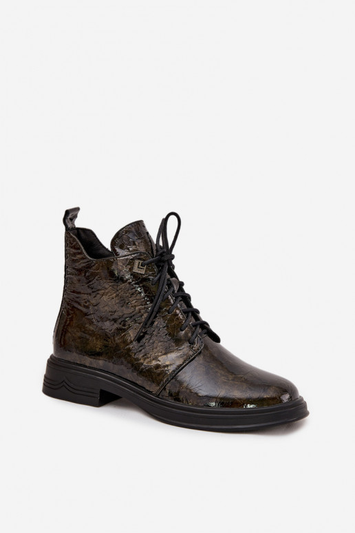 Laque Sieviešu puszābaki siltināti  D&A LZ42-042 Zelta krāsas   Laque Sieviešu puszābaki siltināti  D&A LZ42-042 Zelta krāsas