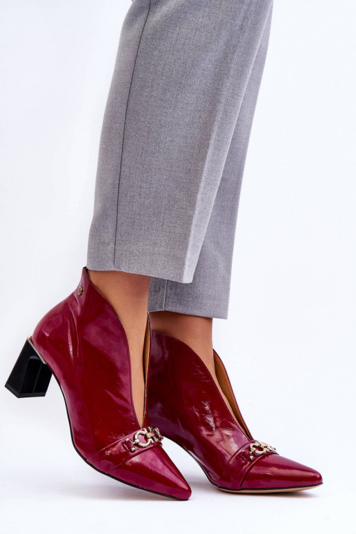 sieviešu zābaki ar papēdi  05262-15 rozā krāsas