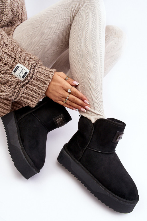  ūdensdrošs sniega apavi ar platformu D.Franklin DFSH371004 Melns