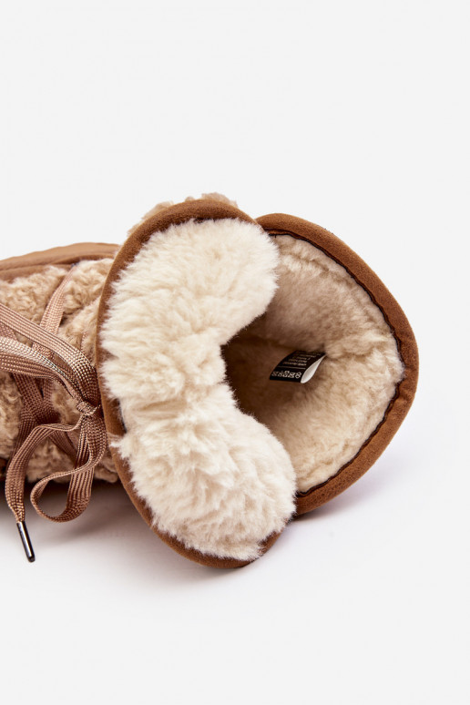 ūdensdrošs sniega apavi ar platformu  D.Franklin DFSH370004 brūnas krāsas