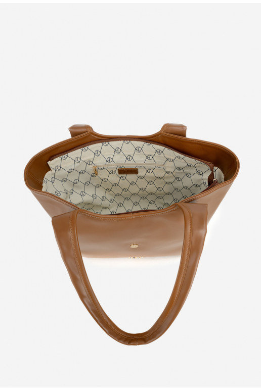 Soma Pircējska ar sprādzēm NOBO BAG6010-017 GaišiBrūns