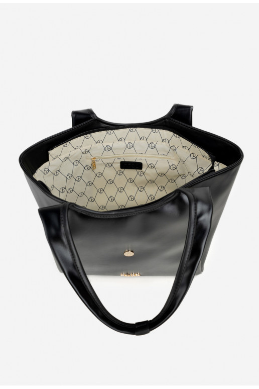 Soma Pircējska ar sprādzēm NOBO BAG6010-020 Melnas krāsas