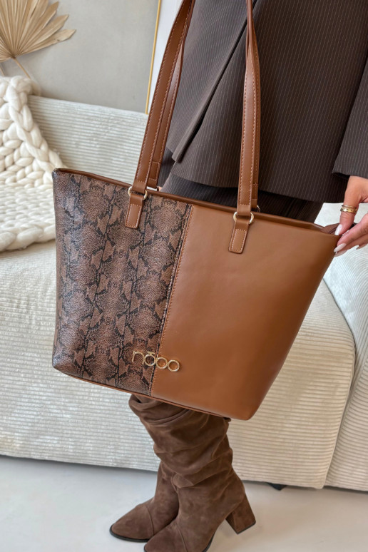 Soma Pircējska Dzīvnieku raksts NOBO BAG5740-M17 Brūnas krāsas