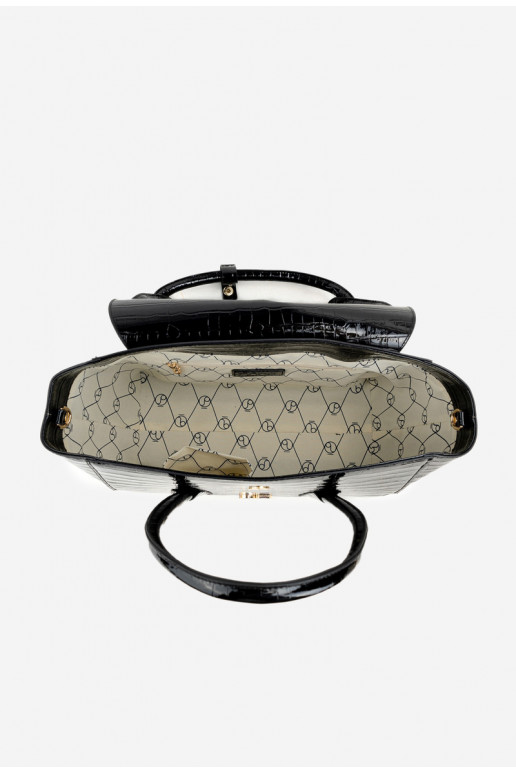 Lakots Soma Bagāžnieks Ar reljefu NOBO BAG5810-M20 Melnas krāsas