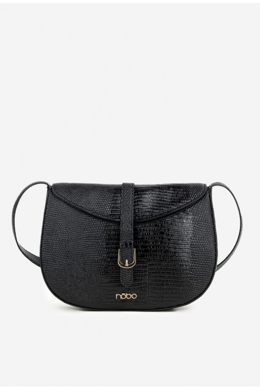 Soma PastnieceDrobnym Tłoczeniem NOBO BAG5780-M20 Melnas krāsas Soma PastnieceDrobnym Tłoczeniem NOBO BAG5780-M20 Melnas krāsas