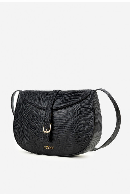Soma PastnieceDrobnym Tłoczeniem NOBO BAG5780-M20 Melnas krāsas Soma PastnieceDrobnym Tłoczeniem NOBO BAG5780-M20 Melnas krāsas