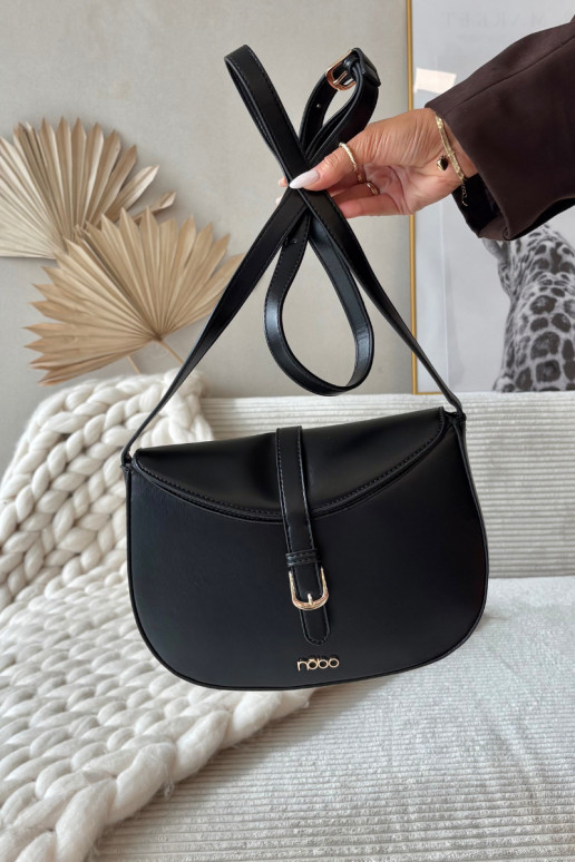 Soma PastnieceDrobnym Tłoczeniem NOBO BAG5780-M20 Melnas krāsas Soma PastnieceDrobnym Tłoczeniem NOBO BAG5780-M20 Melnas krāsas