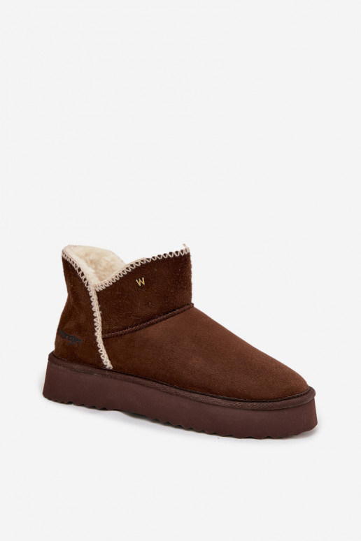 sniega apavi  ar platformu Wrangler 20253093.IKU Czekoladowe