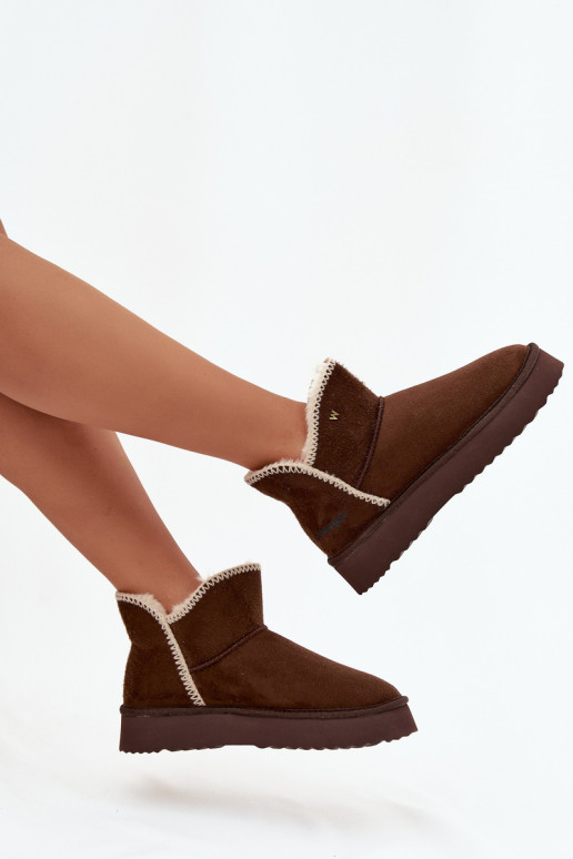 sniega apavi  ar platformu Wrangler 20253093.IKU Czekoladowe