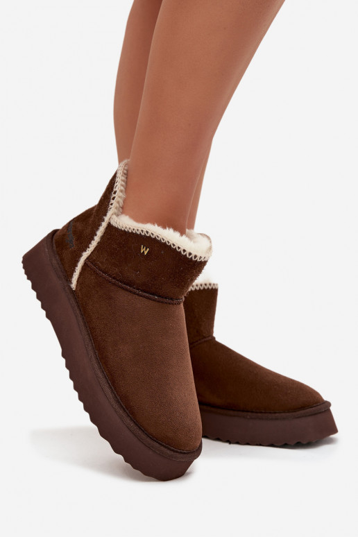 sniega apavi  ar platformu Wrangler 20253093.IKU Czekoladowe