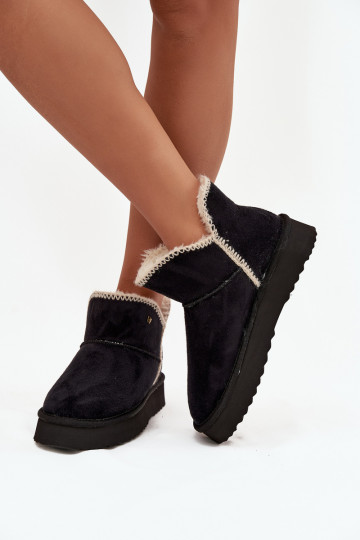 sniega apavi  ar platformu Wrangler 20253093.25Y Melns